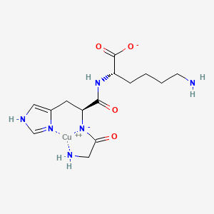 Chemical structure of GHK-Cu 50mg